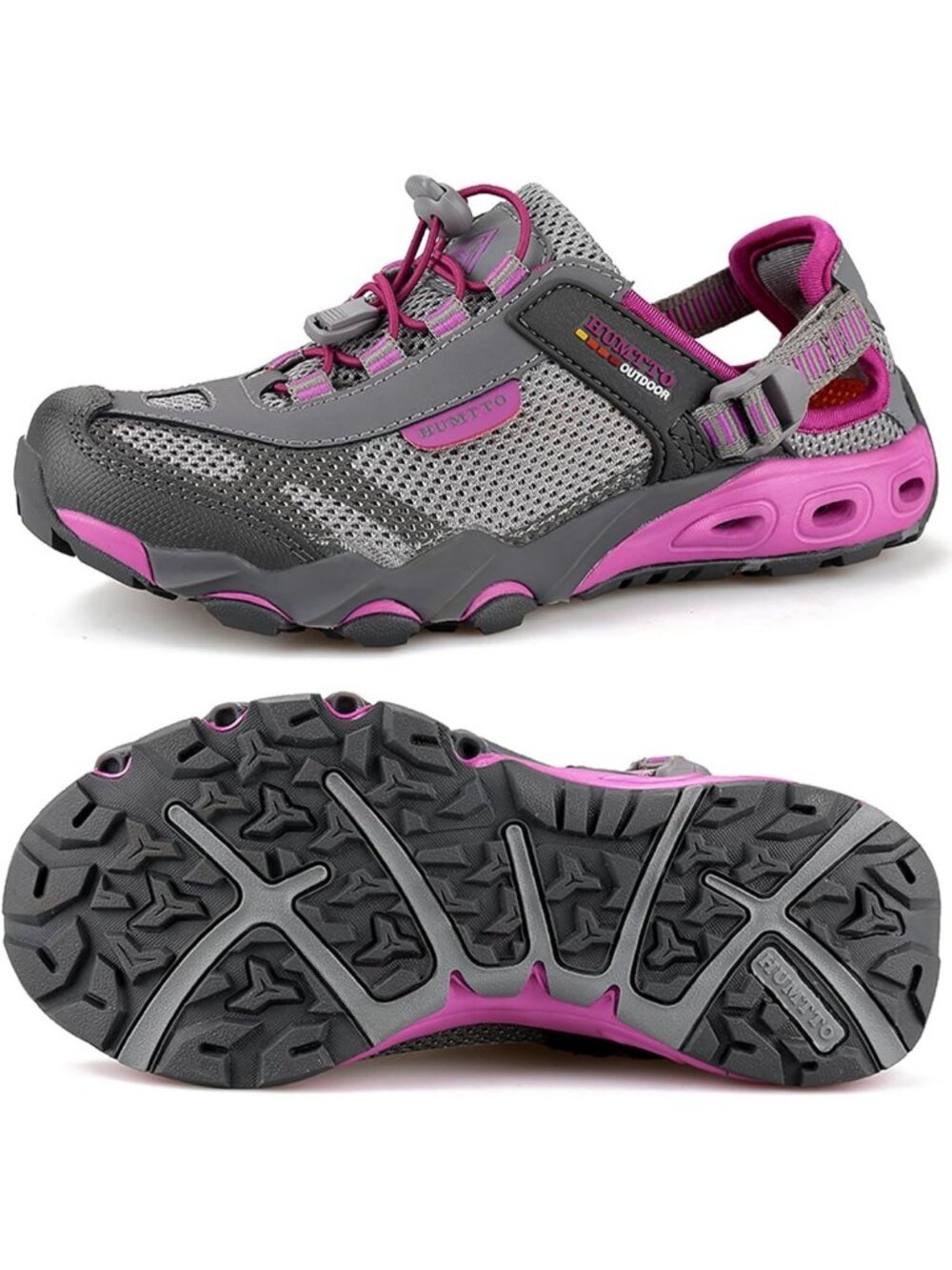 Amphibious Women's Water Shoes - Closed Toe Hiking Sandals, Quick Dry, Non-Slip